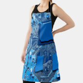 Electronic circuit board close up. circuit,board,s エプロン (インサイチュ)