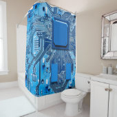 Electronic circuit board close up. circuit,board,s シャワーカーテン (インサイチュ)
