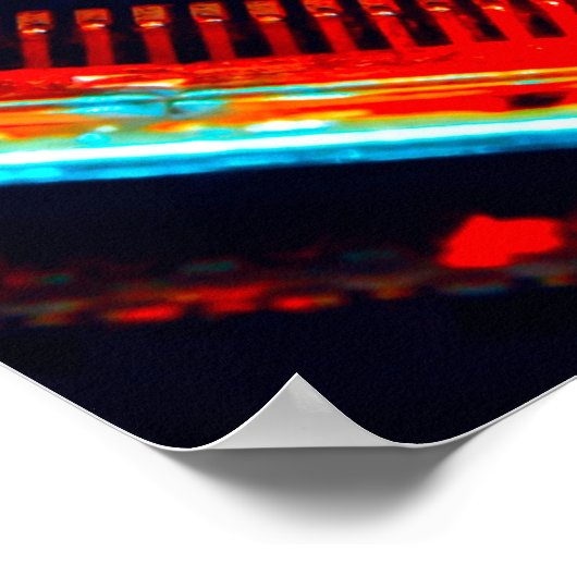 Electronic circuit board close up. electronic,micr ポスター (角)