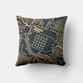 Electronic components, computer card close-up, dig クッション (裏面)