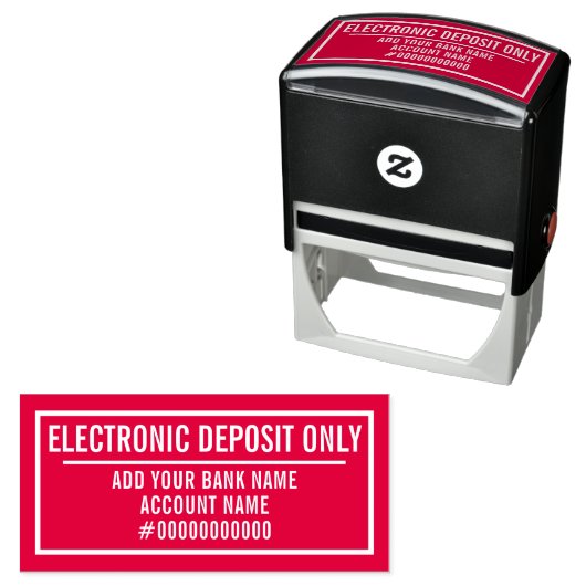 Electronic Deposit Only セルフインキングスタンプ (インサイチュ)