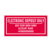 Electronic Deposit Only セルフインキングスタンプ (デザイン)