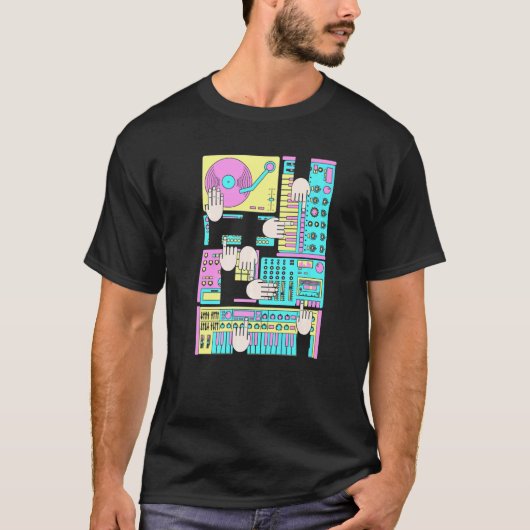Electronic Music ProducerビートメーカーDj 1 Tシャツ (正面)