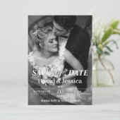 Electronic Save日付テンプレートと写真救, 招待状 (スタンド正面)