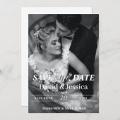 Electronic Save日付テンプレートと写真救, 招待状 (正面/裏面)