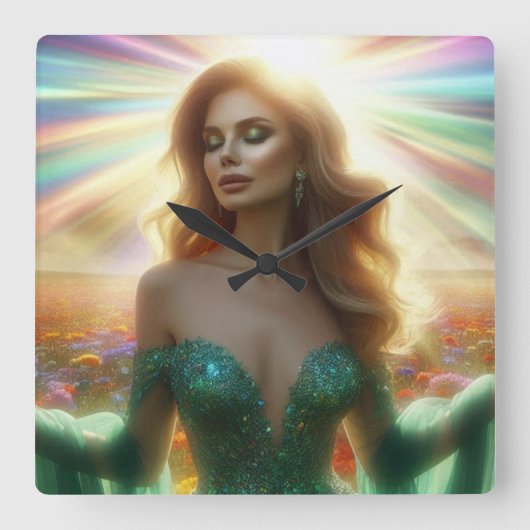 Electronics Bag スクエア壁時計 (正面)