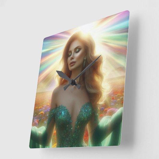 Electronics Bag スクエア壁時計 (傾斜)