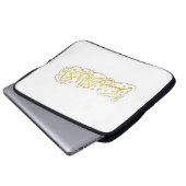Electronics Bag Modern Arabic Art Protective Case  ラップトップスリーブ (正面下部)