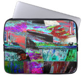 Electronics Bag – Neon Pulse ラップトップスリーブ (正面)