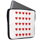 Electronics Bag with hearts. ラップトップスリーブ (正面右)