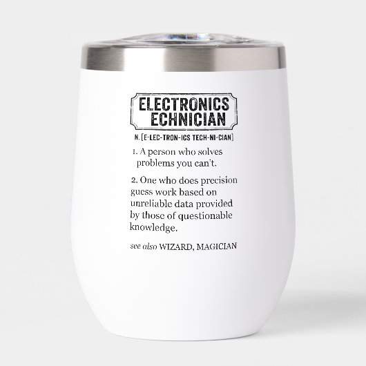 Electronics Technician Funny Definition (正面)