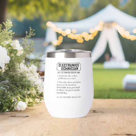 Electronics Technician Funny Definition (ウェディング (回転後))