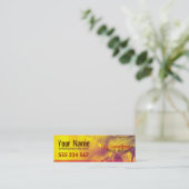 electrozArt #001のプロフィールの名刺 スキニー名刺 (スタンド正面)