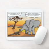 Elefant and snake.png マウスパッド (マウス)