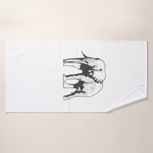 Elefant Dickhäuter aus Afrika バスタオル (バスタオル)