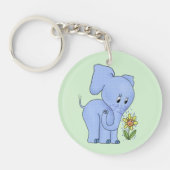 Elefant mit Blume キーホルダー (正面)