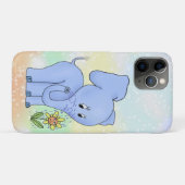 Elefant mit Blume Case-Mate iPhoneケース (裏面(横))