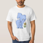 Elefant mit Blume Tシャツ (正面)