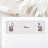 Elefant mit Schmetterling ラベル (インサイチュ)