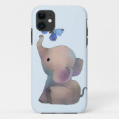 Elefant mit Schmetterling Case-Mate iPhoneケース (裏面)