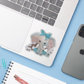 Elefant ubd Schafe Aufkleber シール (ノートパソコンとiPhone)