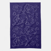 Elefant und Bär キッチンタオル (縦)