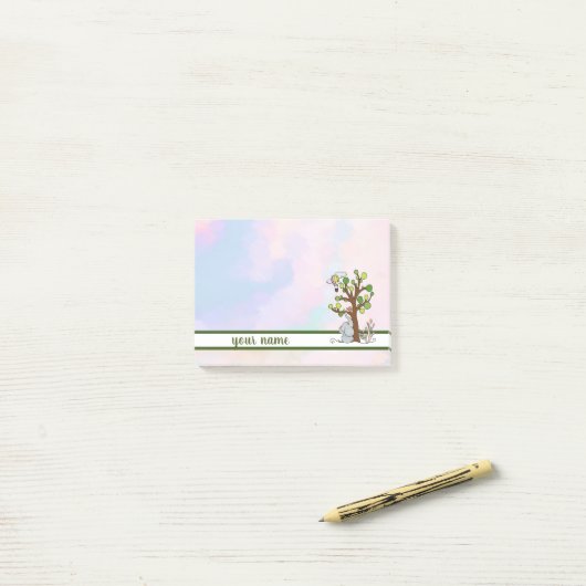 Elefant und baum Klebezettel ポストイット (デスク上)