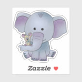 Elefant und Maus Aufkleber シール (シート)
