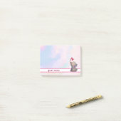 Elefant und Schmetterling Post-it Klebezettel ポストイット (デスク上)