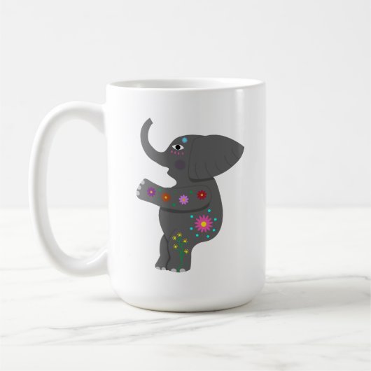 Elefante abundancia コーヒーマグカップ (左)