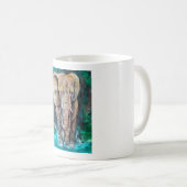 Elefante Majestuoso en Acuarela コーヒーマグカップ (正面右)