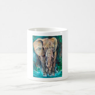 Elefante Majestuoso en Acuarela コーヒーマグカップ