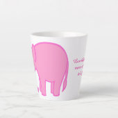 elefante rosa  カフェラテマグ (正面)