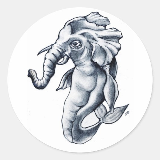 Elefishgerald030_copy ラウンドシール (正面)