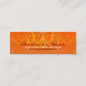 Eleganのオレンジ小型名刺 スキニー名刺 (裏面)