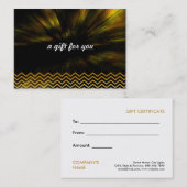 Elegan金ゴールドシブロンサロン及びスパギフト券 割引カード (正面/裏面)