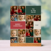 elegance big many collage Christmas images  アクリルサイン (ニュートラル)