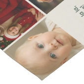 elegance bigger family Photos collage Christmas ショートテーブルランナー (コーナー)