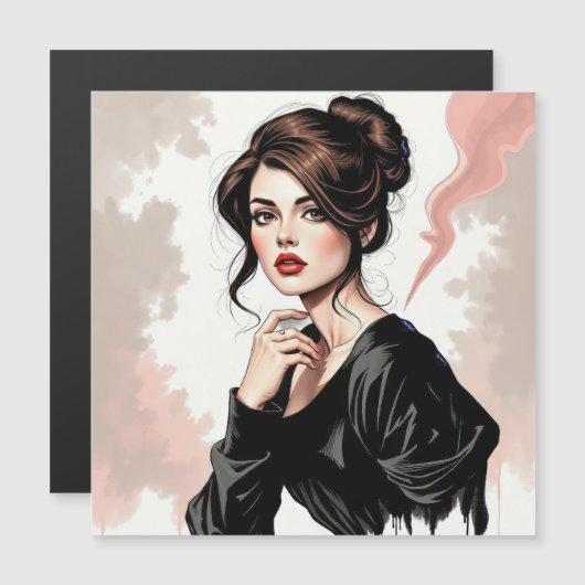 Élégance brune au regard énigmatique (正面/裏面)