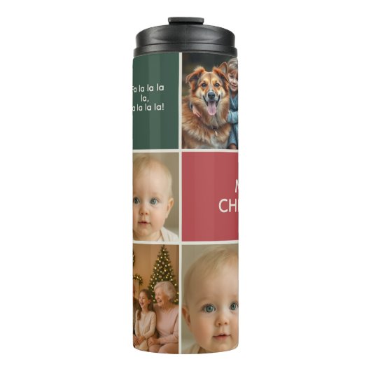 elegance christmas xmas fun holiday photo mix タンブラー (正面)