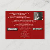 ELEGANCE COLLECTION女性 名刺 (裏面)