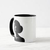 Élégance en contraste, un portrait captivant マグカップ (正面左)
