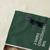 elegance family Photos collages merry Christmas ビーチタオル (インサイチュ)