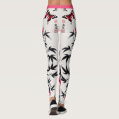 Elegance in Bloom: Floral Harmony printed レギンス (裏面)