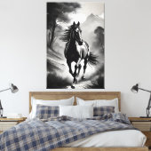 Elegance in Motion キャンバスプリント (インサイチュ (寝室))