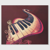 Elegance in motion, the curved piano ラッピングペーパー (フラット)