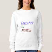 Elegance in Motion Typography Women's Hoodie | Min スウェットシャツ (正面)