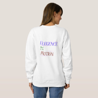 Elegance in Motion Typography Women's Hoodie | Min スウェットシャツ