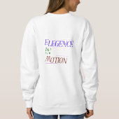 Elegance in Motion Typography Women's Hoodie | Min スウェットシャツ (裏面)