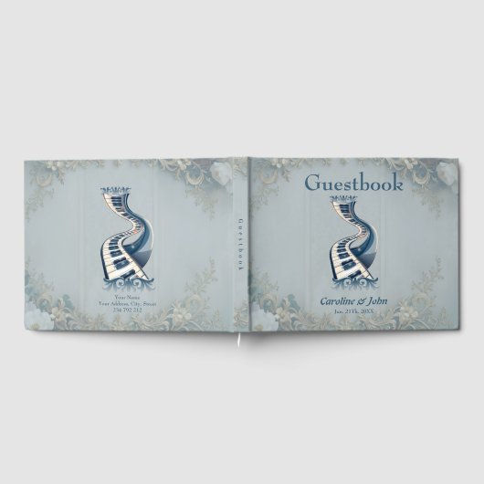 Elegance in piano keys and blossoms. ゲストブック (全面)